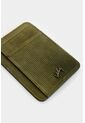 Porta Tarjetas Vértice De Cuero Para Hombre Detalle Rayas Porta Tarjetas Vértice De Cuero Para Hombre Detalle Rayas Verde Oliva VÉLEZ de Vélez