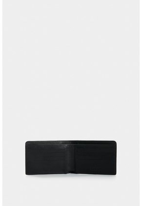 Billetera De Cuero Para Hombre Ray Billetera De Cuero Para Hombre Ray Negro VÉLEZ