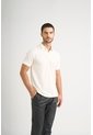 Polo Lucca Manga Corta Para Hombre Texturizada Polo Lucca Manga Corta Para Hombre Texturizada Crema XXL VÉLEZ de Vélez