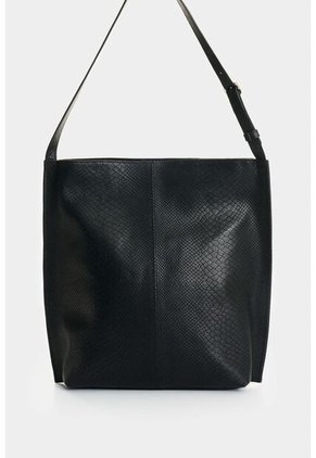 Shopping De Cuero Grabado Para Mujer Calafate 2 Shopping De Cuero Grabado Para Mujer Calafate 2 Negro VÉLEZ