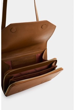 Manos Libres Mini En Cuero Para Mujer Abi Manos Libres Mini En Cuero Para Mujer Abi Miel VÉLEZ