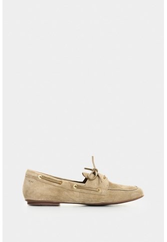 Mocasines De Cuero Gamuzado Para Mujer Gem Mocasines De Cuero Gamuzado Para Mujer Gem Verde Oliva 39 VÉLEZ Vélez