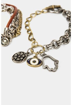 Set De Manillas Jardín Para Mujer Combinación De Cadenas Miel Set De Manillas Jardín Para Mujer Combinación De Cadenas Miel Vélez