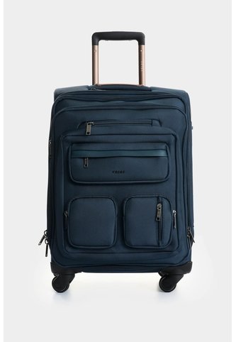 Maleta De Viaje En Lona Y Cuero Galaxy 20 Pulg Maleta De Viaje En Lona Y Cuero Galaxy 20 Pulg Azul Oscuro VÉLEZ Vélez