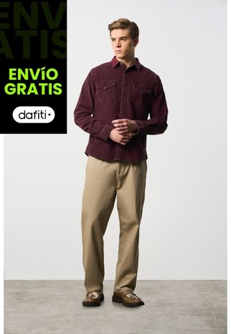 Sobrecamisa Alcor Manga Larga Para Hombre Semi Fitted Sobrecamisa Alcor Manga Larga Para Hombre Semi Fitted Vinotinto M VÉLEZ Vélez