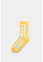 Calcetines Media Pierna Tartan Para Hombre Calcetines Media Pierna Tartan Para Hombre Amarillo XS VÉLEZ de Vélez
