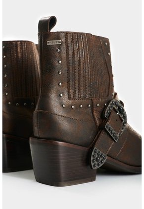 Botines Texanos Inti En Cuero Folia Para Mujer Botines Texanos Inti En Cuero Folia Para Mujer Bronce 36 VÉLEZ