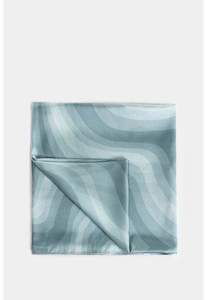 Pañuelo Ciboria En Tejido Plano Para Mujer Estampado Pañuelo Ciboria En Tejido Plano Para Mujer Estampado Agua Marina Vélez