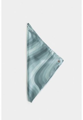 Pañuelo Ciboria En Tejido Plano Para Mujer Estampado Pañuelo Ciboria En Tejido Plano Para Mujer Estampado Agua Marina Vélez