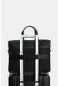Maletín Portátil En Lona Y Cuero Para Hombre Breeze Maletín Portátil En Lona Y Cuero Para Hombre Breeze Negro VÉLEZ de Vélez
