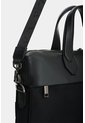 Maletín Portátil En Lona Y Cuero Para Hombre Breeze Maletín Portátil En Lona Y Cuero Para Hombre Breeze Negro VÉLEZ de Vélez