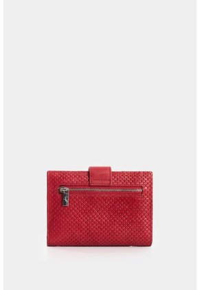 Billetera De Cuero Grabado Para Mujer Aria Billetera De Cuero Grabado Para Mujer Aria Rojo VÉLEZ