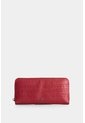 Porta Chequera Tulia De Cuero Para Mujer Con Grabado Porta Chequera Tulia De Cuero Para Mujer Con Grabado Rojo VÉLEZ de Vélez