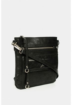 Manos Libres Mocasino De Cuero Para Mujer Multifuncional Manos Libres Mocasino De Cuero Para Mujer Multifuncional Negro VÉLEZ