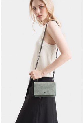 Manos Libres Budda De Cuero Gamuza Para Mujer Cadena Removible