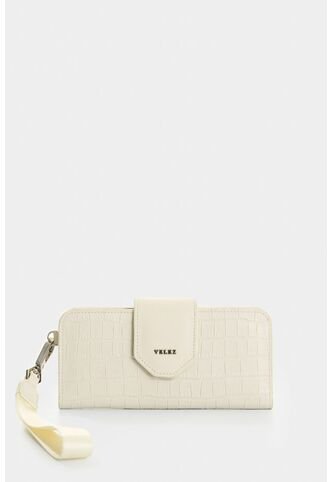 Billetera Porta Chequera De Cuero Para Mujer Extravaganza Billetera Porta Chequera De Cuero Para Mujer Extravaganza Blanco VÉLEZ Vélez