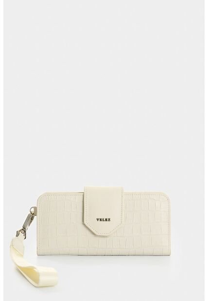 Billetera Porta Chequera De Cuero Para Mujer Extravaganza Billetera Porta Chequera De Cuero Para Mujer Extravaganza Blanco VÉLEZ