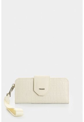 Billetera Porta Chequera De Cuero Para Mujer Extravaganza Billetera Porta Chequera De Cuero Para Mujer Extravaganza Blanco VÉLEZ