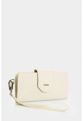 Billetera Porta Chequera De Cuero Para Mujer Extravaganza Billetera Porta Chequera De Cuero Para Mujer Extravaganza Blanco VÉLEZ