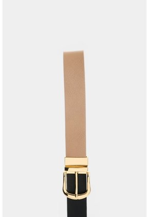 Cinturón Doble Faz Tropical New 2.0 De Cuero Para Mujer Hebilla Reversible Cinturón Doble Faz Tropical New 2.0 De Cuero Para Mujer Hebilla Reversible Beige L VÉLEZ