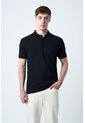 Polo Para Hombre Semi Fit Detalle Jacquard Polo Para Hombre Semi Fit Detalle Jacquard Negro L VÉLEZ de Vélez