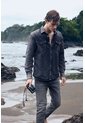 Sobrecamisa Alcor Manga Larga De Algodón Para Hombre Detalles Cuero Sobrecamisa Alcor Manga Larga De Algodón Para Hombre Detalles Cuero Negro M VÉLEZ de Vélez
