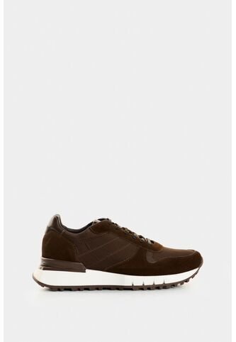 Tenis Azahar De Cuero Gamuza Y Lona Para Hombre Silueta Deportiva Tenis Azahar De Cuero Gamuza Y Lona Para Hombre Silueta Deportiva Cafe 41 VÉLEZ Vélez