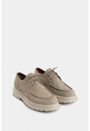 Zapatos De Cordón Spoleto De Cuero Gamuzado Para Hombre Efecto Escribiente Zapatos De Cordón Spoleto De Cuero Gamuzado Para Hombre Efecto Escribiente Arena 39 VÉLEZ