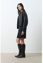 Bomber De Cuero Repujado Para Mujer Sira Bomber De Cuero Repujado Para Mujer Sira Negro XL VÉLEZ de Vélez