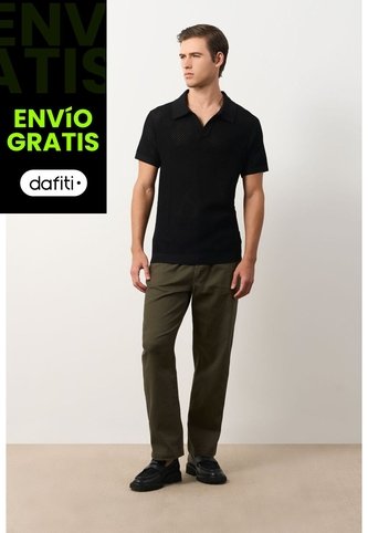 Polo Manga Corta Draco 2.0 Tejida Para Hombre Texturizada Polo Manga Corta Draco 2.0 Tejida Para Hombre Texturizada Negro XL VÉLEZ Vélez