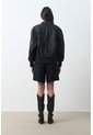 Bomber De Cuero Repujado Para Mujer Sira Bomber De Cuero Repujado Para Mujer Sira Negro XL VÉLEZ de Vélez