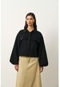 Chaqueta Senda Trucker Para Mujer Oversized Chaqueta Senda Trucker Para Mujer Oversized Negro L VÉLEZ de Vélez