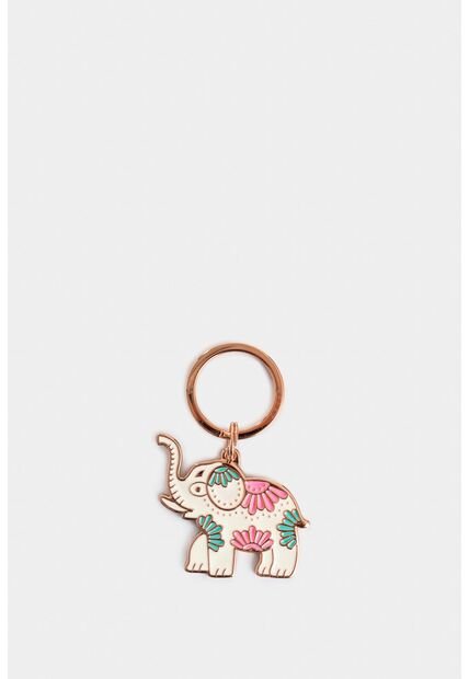 Llavero Metálico Para Mujer Elefante Arena Llavero Metálico Para Mujer Elefante Arena VÉLEZ