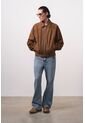 Chaqueta Bomber En Gamuza Croco Para Hombre Chaqueta Bomber En Gamuza Croco Para Hombre Cafe XL VÉLEZ de Vélez