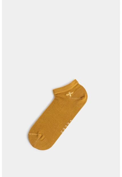 Calcetines Kalahari Para Mujer Tobillero Bordado De Abeja Calcetines Kalahari Para Mujer Tobillero Bordado De Abeja Oro Mate XS VÉLEZ