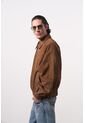 Chaqueta Bomber En Gamuza Croco Para Hombre Chaqueta Bomber En Gamuza Croco Para Hombre Cafe XL VÉLEZ de Vélez
