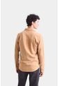 Camisa Manga Larga Para Hombre Gamuza Camisa Manga Larga Para Hombre Gamuza Camel M VÉLEZ de Vélez