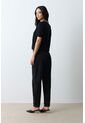 Polo Tejida Manga Corta Para Mujer Almaris Polo Tejida Manga Corta Para Mujer Almaris Negro XS VÉLEZ de Vélez