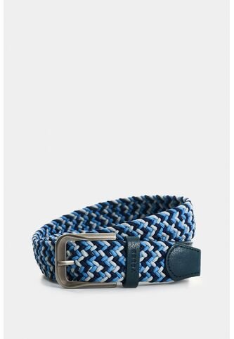 Cinturón Trenzado Para Hombre Zafiro 2 Cinturón Trenzado Para Hombre Zafiro 2 Azul Claro 44 VÉLEZ Vélez