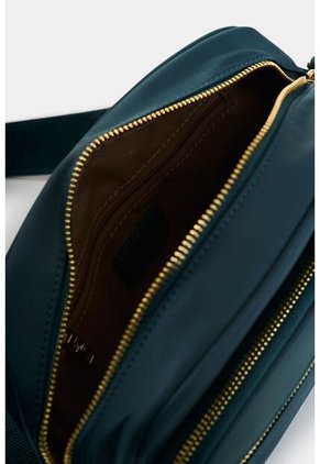 Manos Libres En Lona Y Cuero Para Mujer Camelia Manos Libres En Lona Y Cuero Para Mujer Camelia Agua Marina VÉLEZ