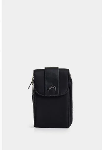 Manos Libres Astra En Lona Para Mujer Detalle Cuero Manos Libres Astra En Lona Para Mujer Detalle Cuero Negro VÉLEZ Vélez