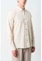 Camisa Manga Larga Semi Fitted Para Hombre Asiri Camisa Manga Larga Semi Fitted Para Hombre Asiri Crema L VÉLEZ de Vélez
