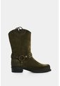 Bota Biker En Cuero Con Acabado Envejecido Para Mujer Cabo Bota Biker En Cuero Con Acabado Envejecido Para Mujer Cabo Verde Oliva 38 VÉLEZ de Vélez