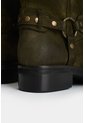 Bota Biker En Cuero Con Acabado Envejecido Para Mujer Cabo Bota Biker En Cuero Con Acabado Envejecido Para Mujer Cabo Verde Oliva 38 VÉLEZ de Vélez