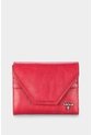 Billetera Twist De Cuero Para Mujer Sistema De Cierre Con Broche Billetera Twist De Cuero Para Mujer Sistema De Cierre Con Broche Rojo VÉLEZ de Vélez