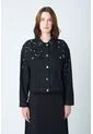Chaqueta Black Para Mujer Silueta Trucker Chaqueta Black Para Mujer Silueta Trucker Negro XL VÉLEZ de Vélez
