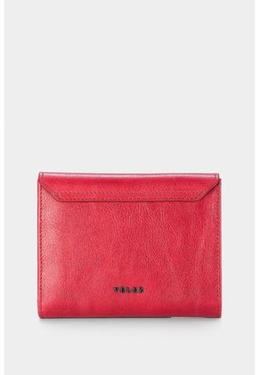 Billetera Twist De Cuero Para Mujer Sistema De Cierre Con Broche Billetera Twist De Cuero Para Mujer Sistema De Cierre Con Broche Rojo VÉLEZ