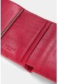 Billetera Twist De Cuero Para Mujer Sistema De Cierre Con Broche Billetera Twist De Cuero Para Mujer Sistema De Cierre Con Broche Rojo VÉLEZ de Vélez