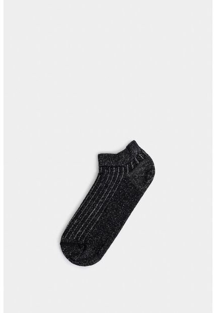 Calcetines Tobilleros Sereno Para Mujer Detalle Lúrex Calcetines Tobilleros Sereno Para Mujer Detalle Lúrex Negro XS VÉLEZ