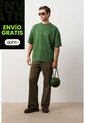 Camiseta Relaxed Fit Para Hombre Camiseta Relaxed Fit Para Hombre Verde XS VÉLEZ de Vélez